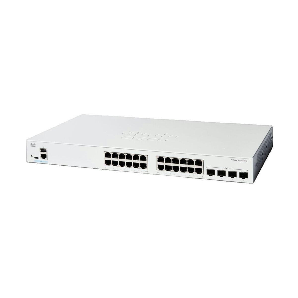 Cisco Switch réseau Cisco Catalyst 1200 C1200-24T-4X 24 ports Gigabit Ethernet et 4 uplinks 10G SFP+