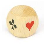 JeuJura Dé d'atout du jeu de Belote en bois