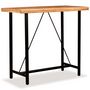 Voir la diapositive 2 : VIDAXL Ensemble de bar 5 pcs Bois d'acacia massif et cuir veritable