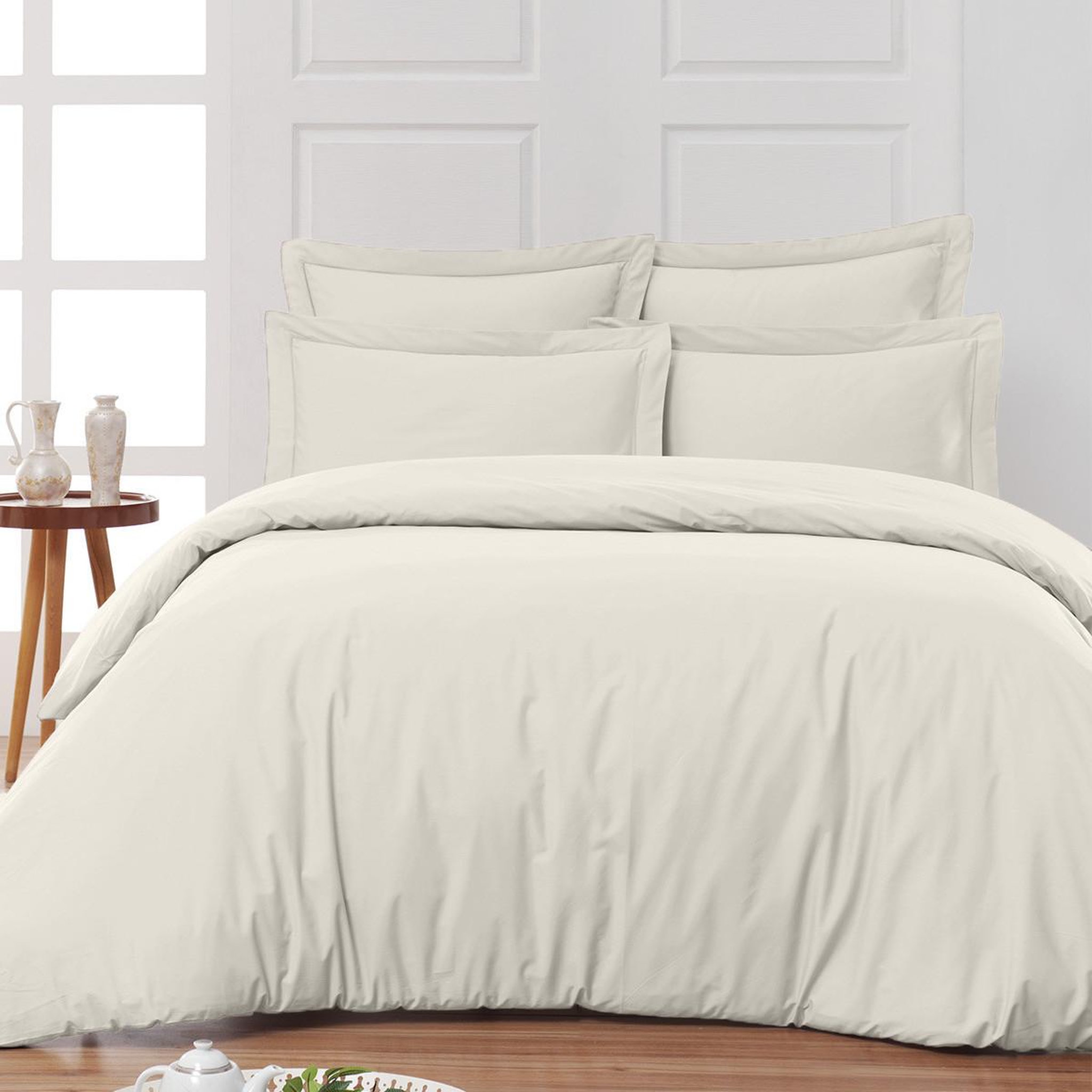 Voir la diapositive 4 : Sensei Maison Drap housse en percale de coton pour lit articulé SOFT PERCALE