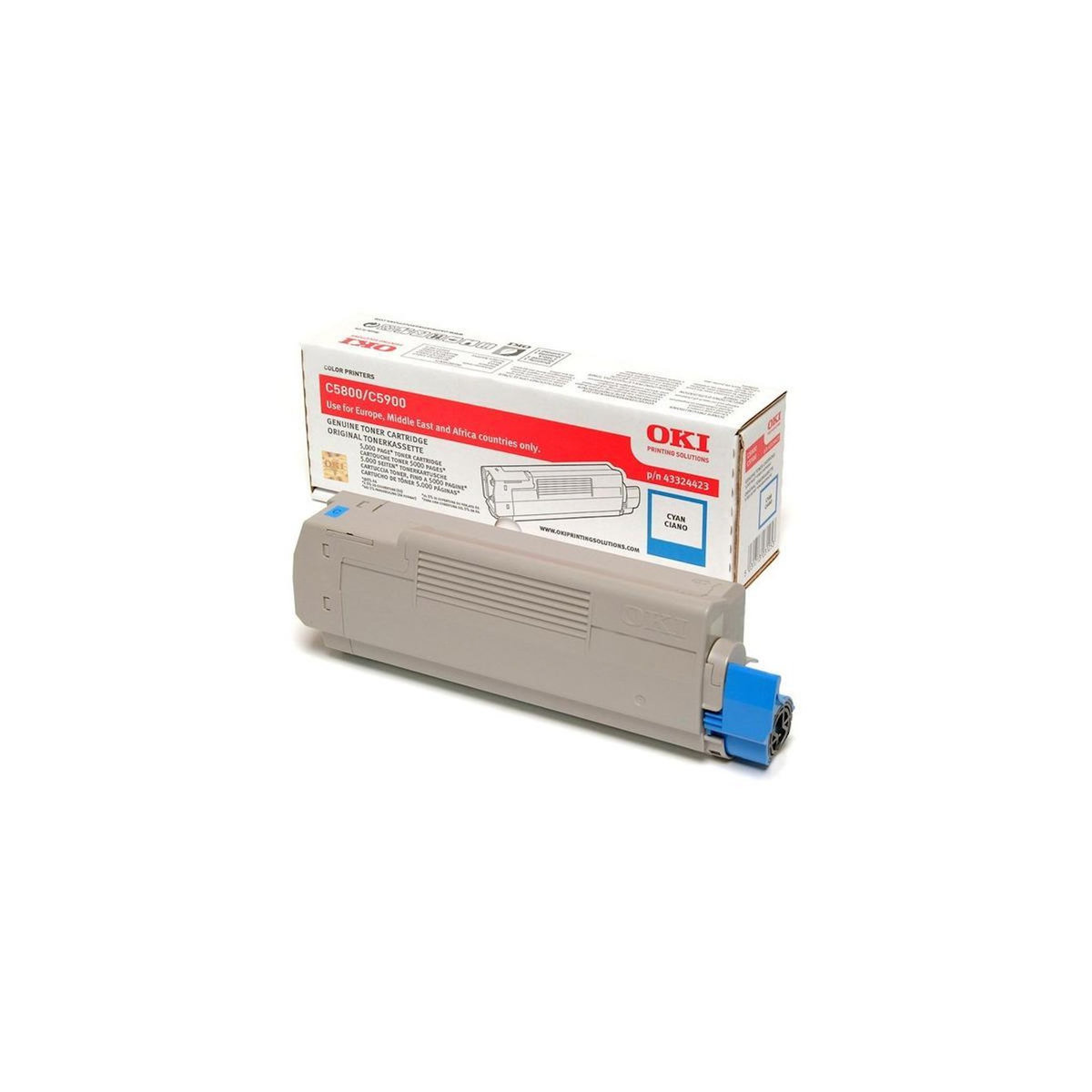 Oki OKI Cartouche toner 43324423 - Compatible C5800/C5900 - Capacite standard 5.000 pages - Cyan
