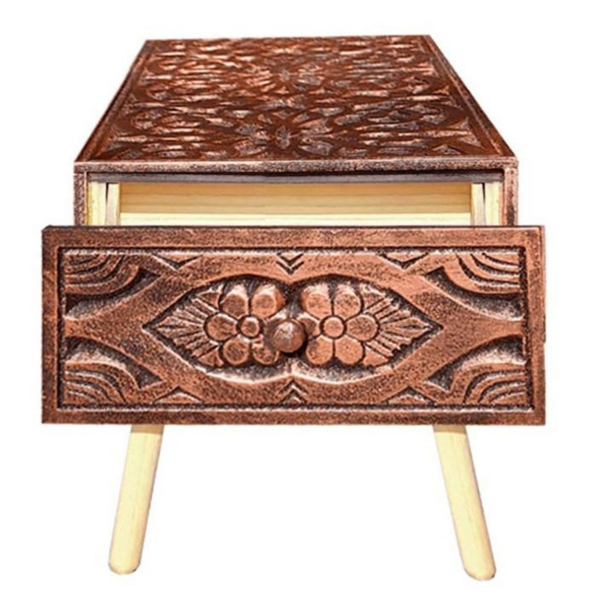 Paris Prix Banc 2 Tiroirs  Jodipa  140cm Cuivre & Multicolore