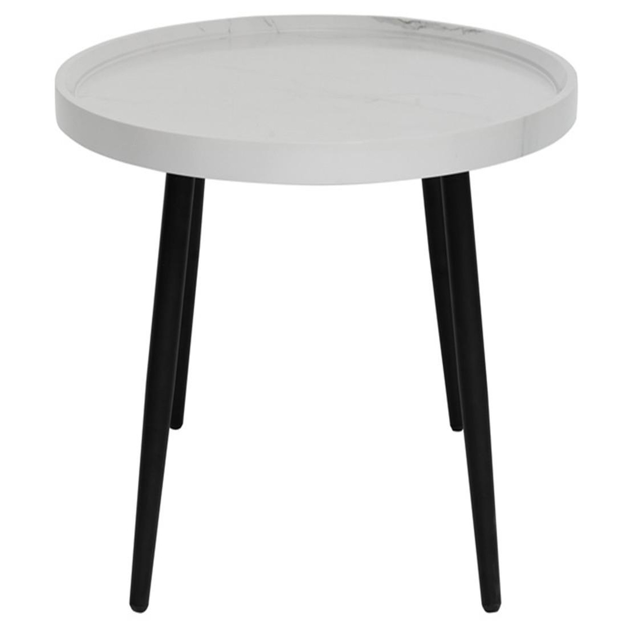 Voir la diapositive 3 : LISA DESIGN Helsinki - table basse - effet marbre - 80 cm