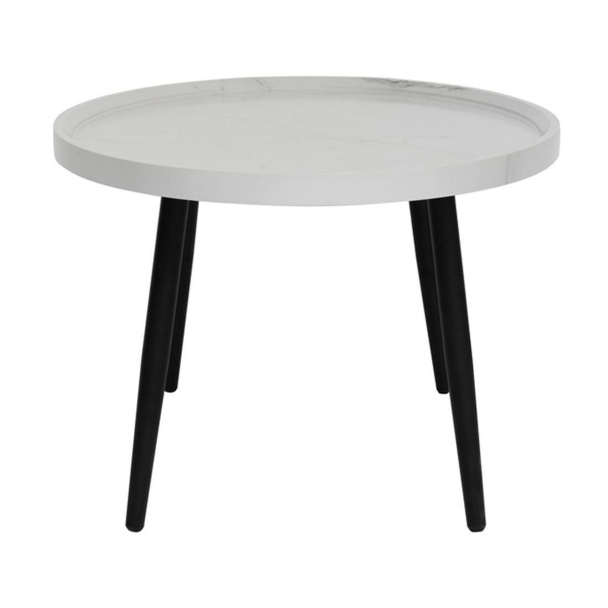 LISA DESIGN Helsinki - table basse - effet marbre - 80 cm
