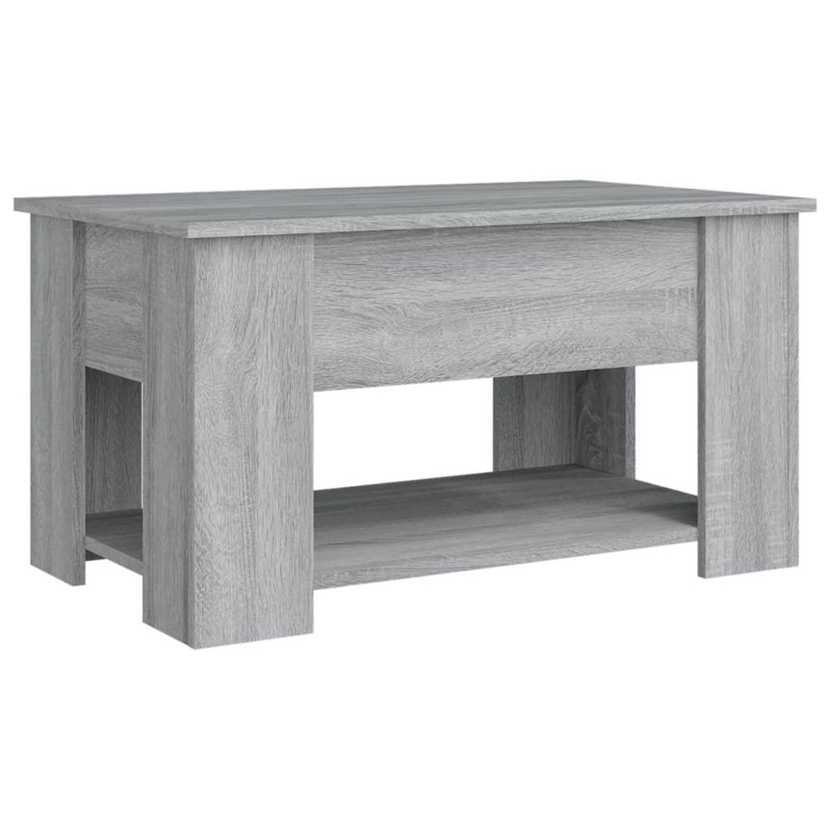 VIDAXL Table basse Sonoma gris 79x49x41 cm Bois d'ingenierie