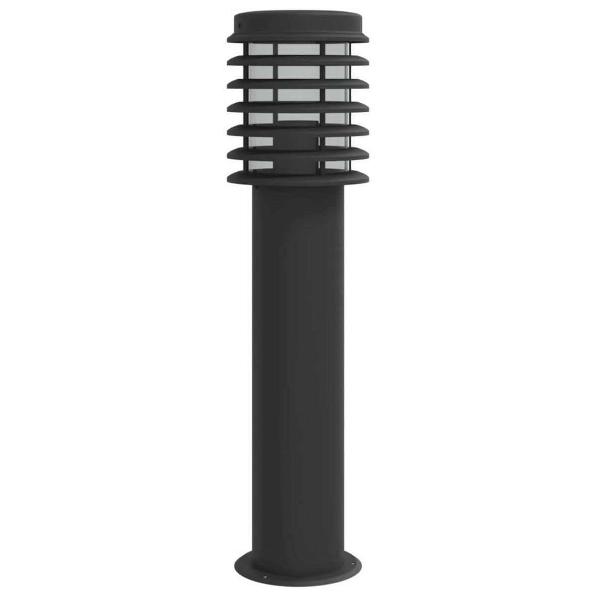 VIDAXL Lampadaire d'exterieur noir 60 cm acier inoxydable