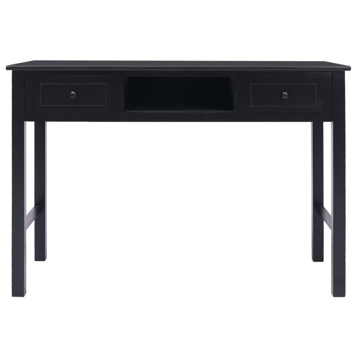 VIDAXL Bureau Noir 110 x 45 x 76 cm Bois