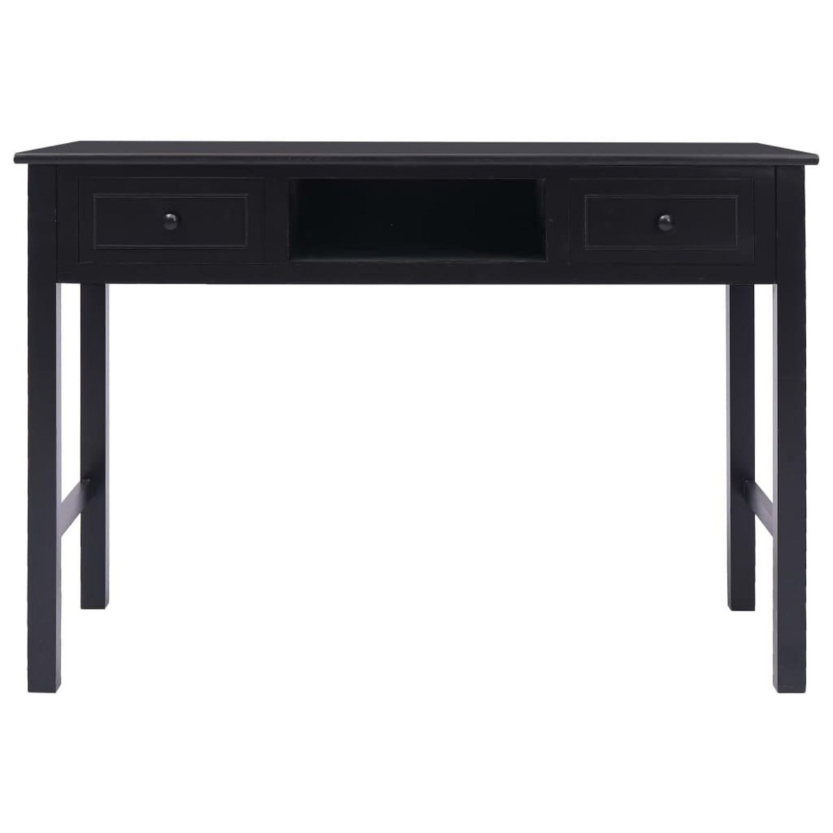 VIDAXL Bureau Noir 110 x 45 x 76 cm Bois