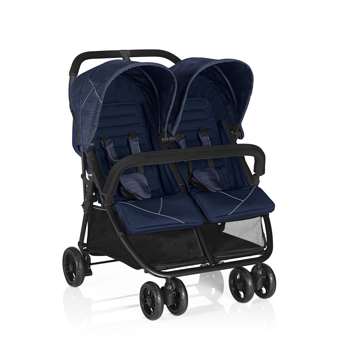 BREVI Poussette double avec assise côte à côte Indue