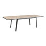 Voir la diapositive 5 : HESPERIDE Table de jardin extensible en aluminium effet bois 10 places PAVANE
