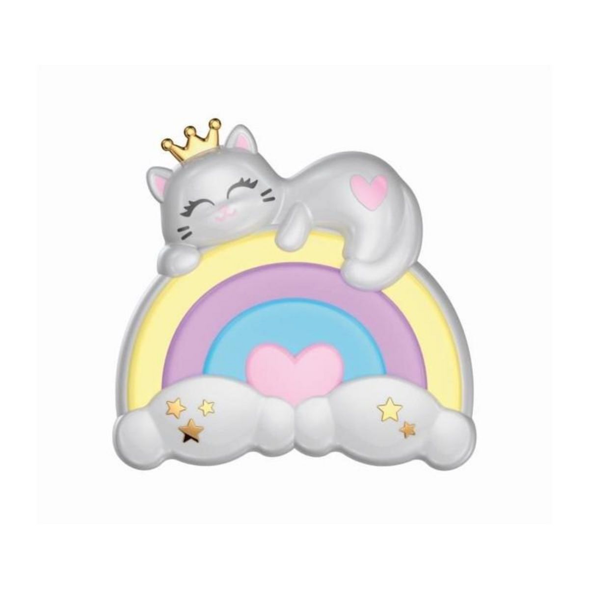 CLEMENTONI Clementoni - Coffret Maquillage Arc-en-ciel - 2 palettes fards a paupieres, rouge a levres et vernis a ongles - Dés 6 ans