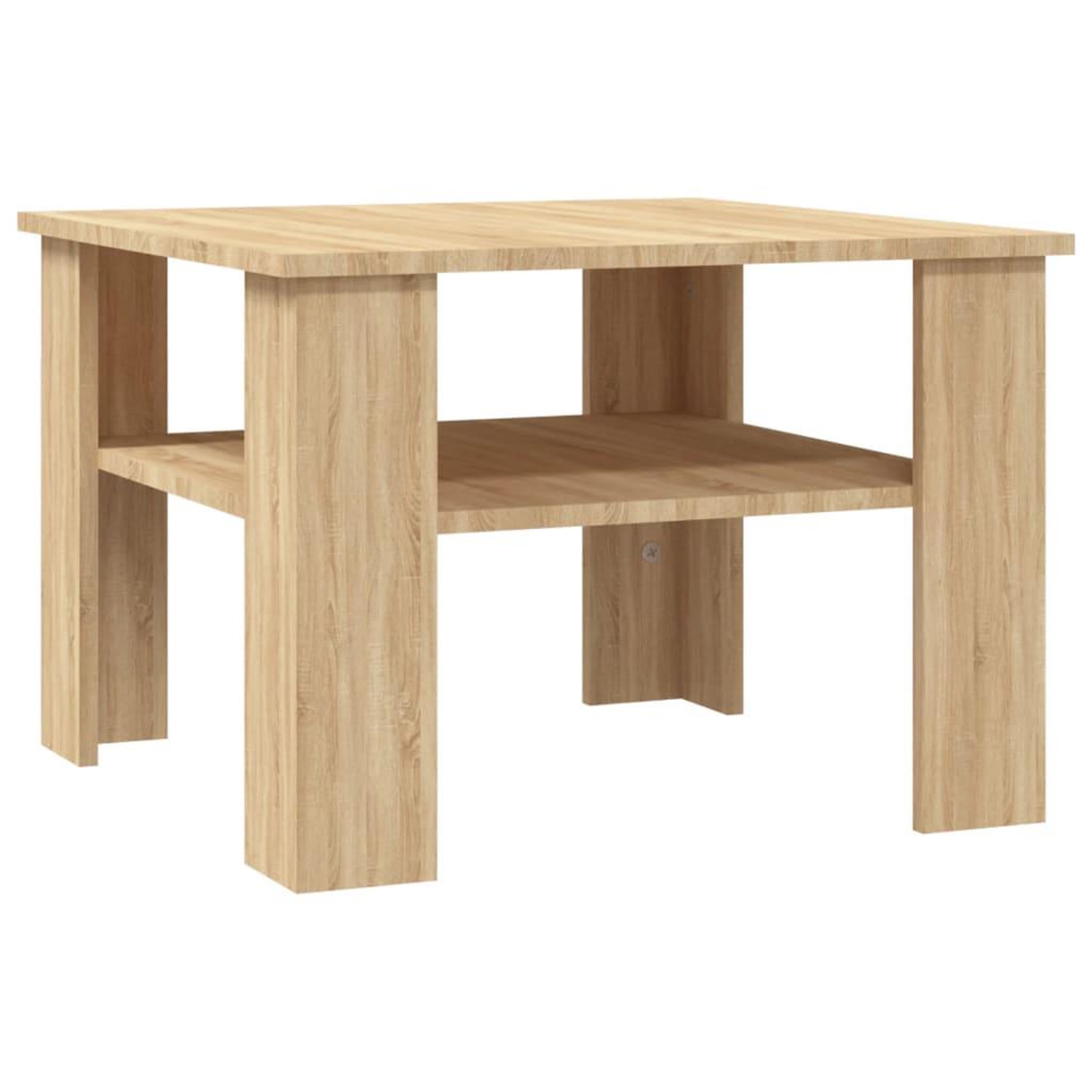 Voir la diapositive 2 : VIDAXL Table basse Chene sonoma 60x60x42 cm Bois d'ingenierie