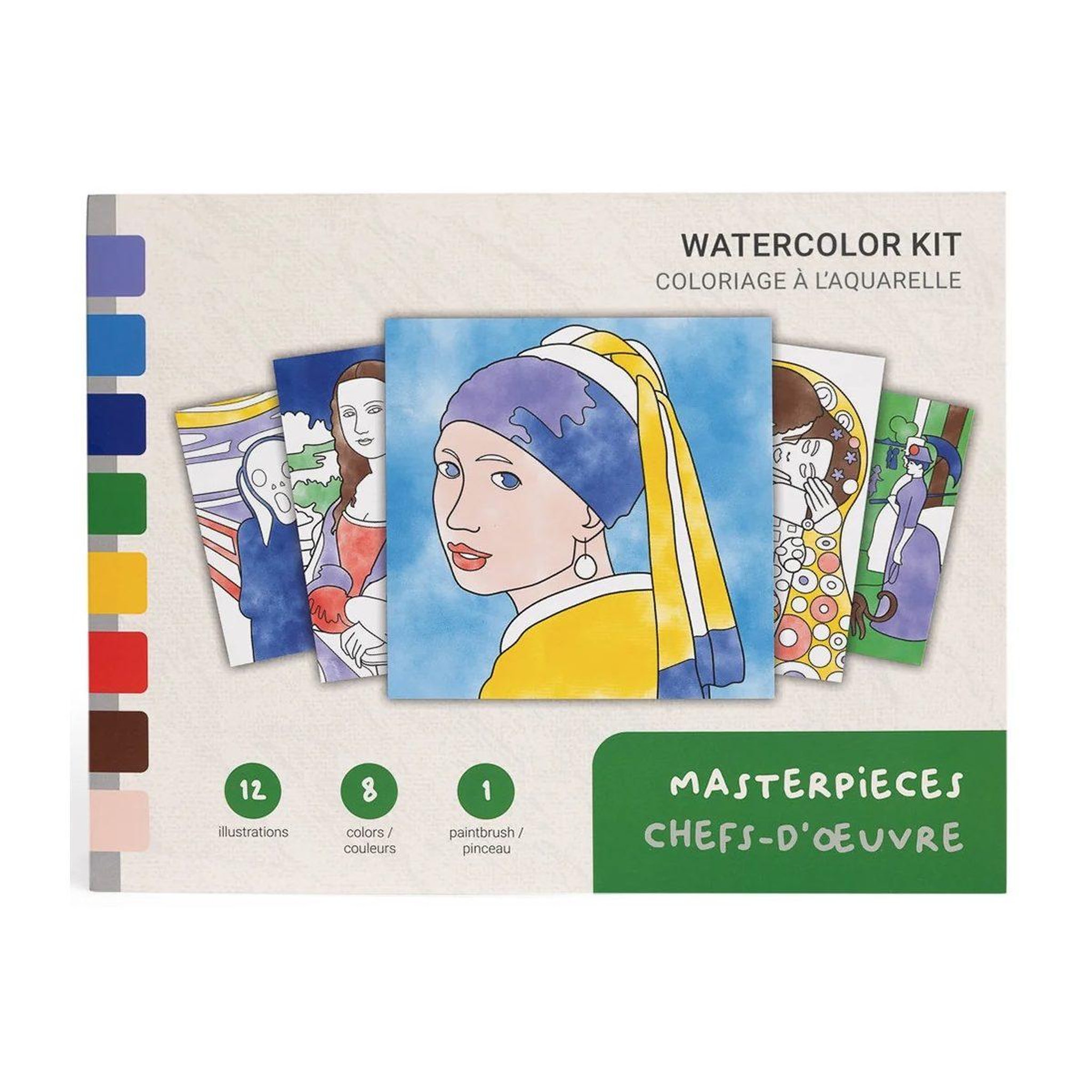 TODAY IS ART DAY Coloriage à l aquarelle - chefs d oeuvre