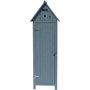 Voir la diapositive 2 : Habitat et Jardin Armoire de jardin  Cabanon  - 77 x 54.5 x 179 cm - Bleu ciel