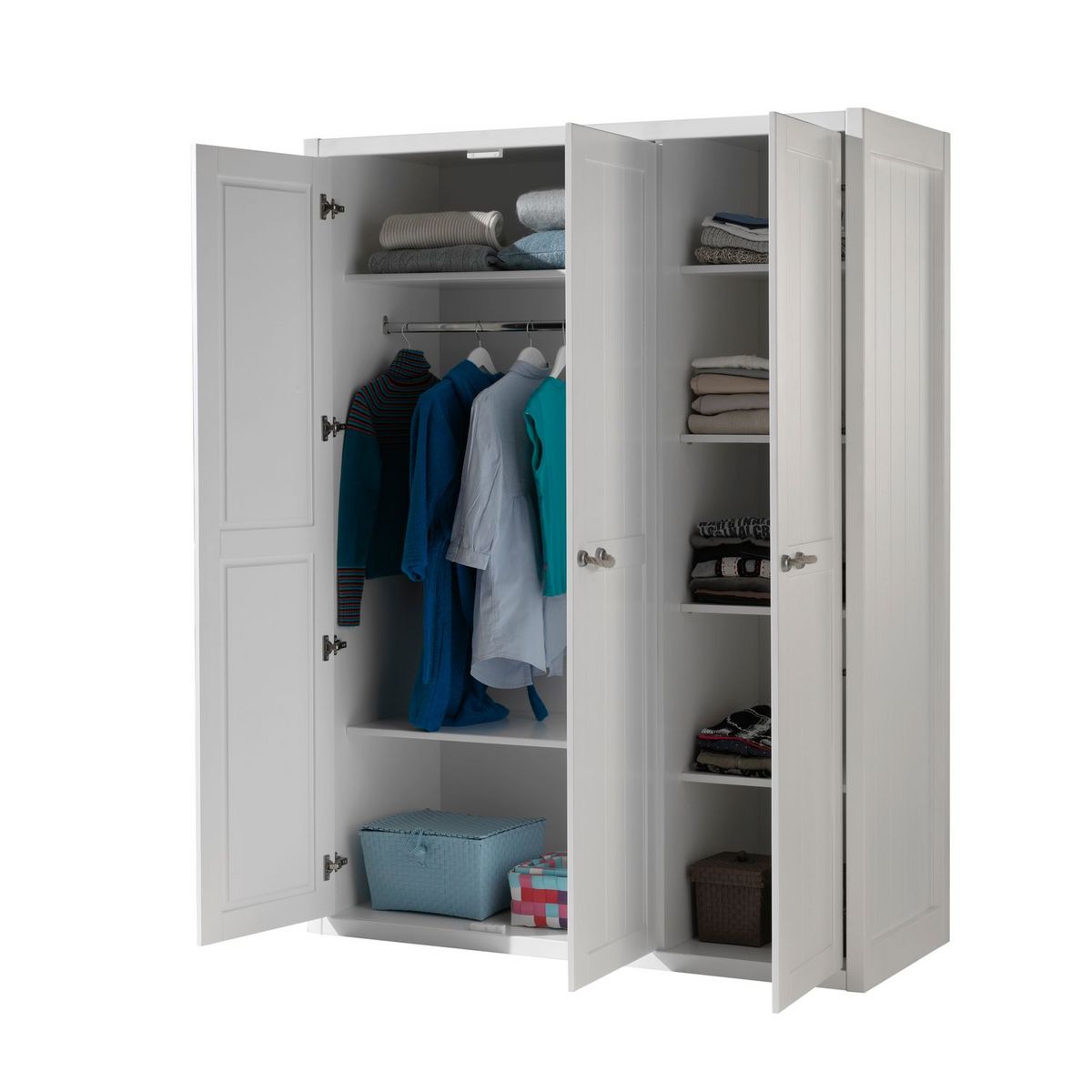Armoire enfant  blanc laqué MARINE