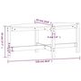Voir la diapositive 6 : VIDAXL Table basse Noir 118x63x45 cm Bois massif de pin