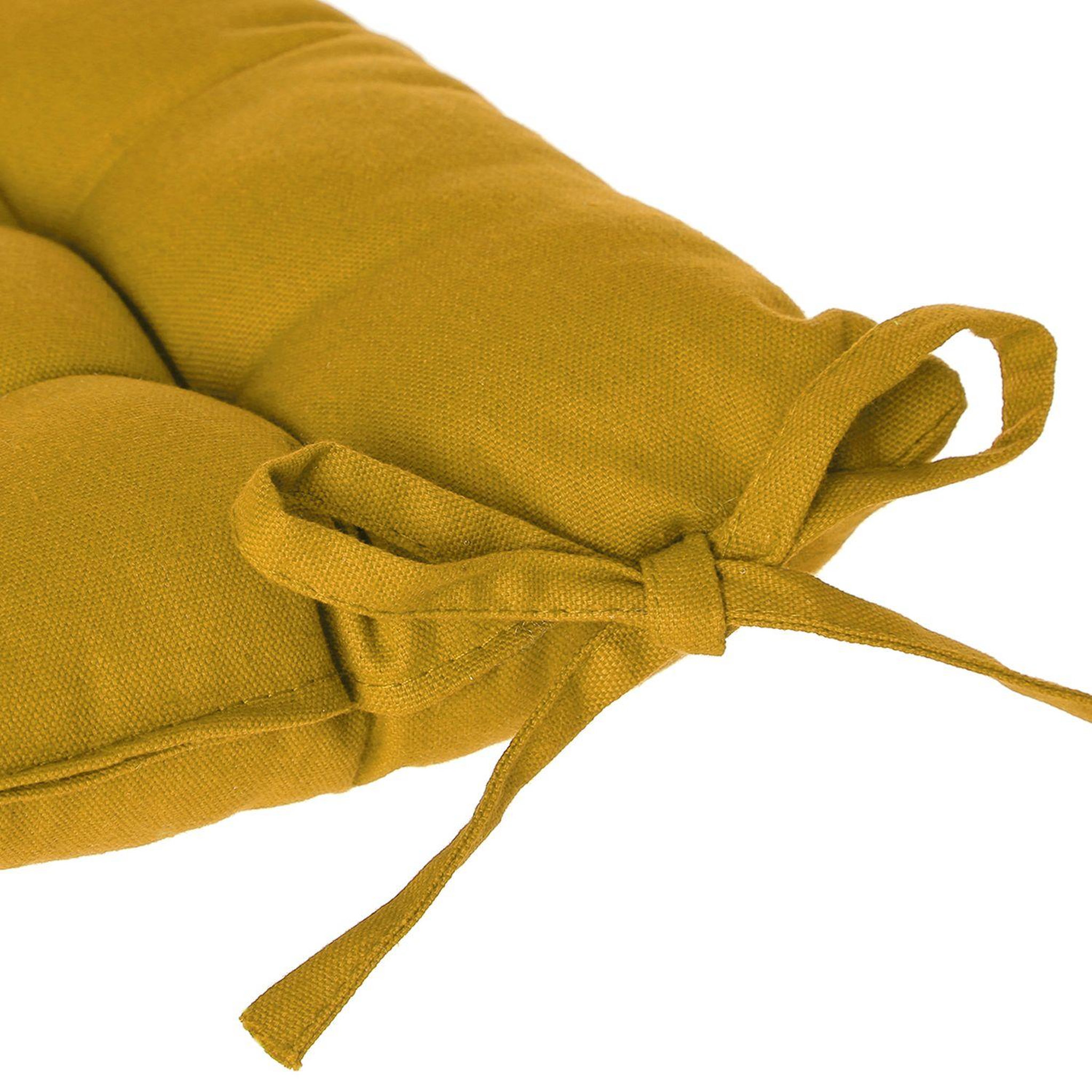 Voir la diapositive 3 : ATMOSPHERA Galette de chaise - Ocre