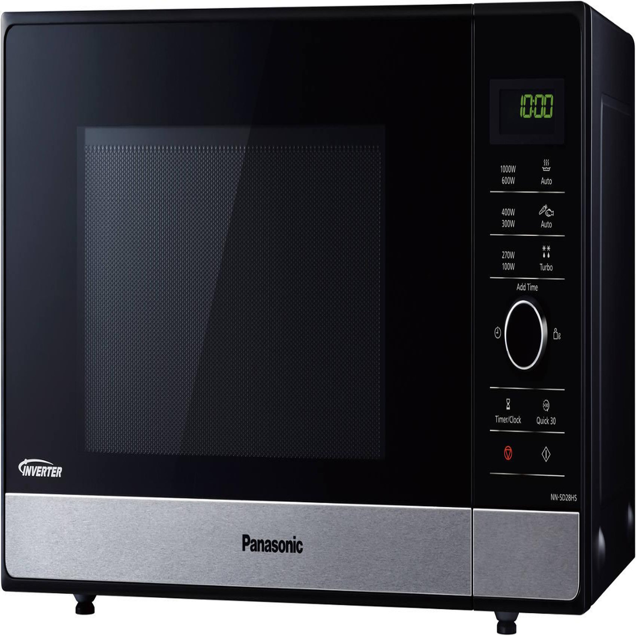 Voir la diapositive 1 : PANASONIC Micro-ondes inverter 23l 1000w noir/inox - nnsd28hsgtgf