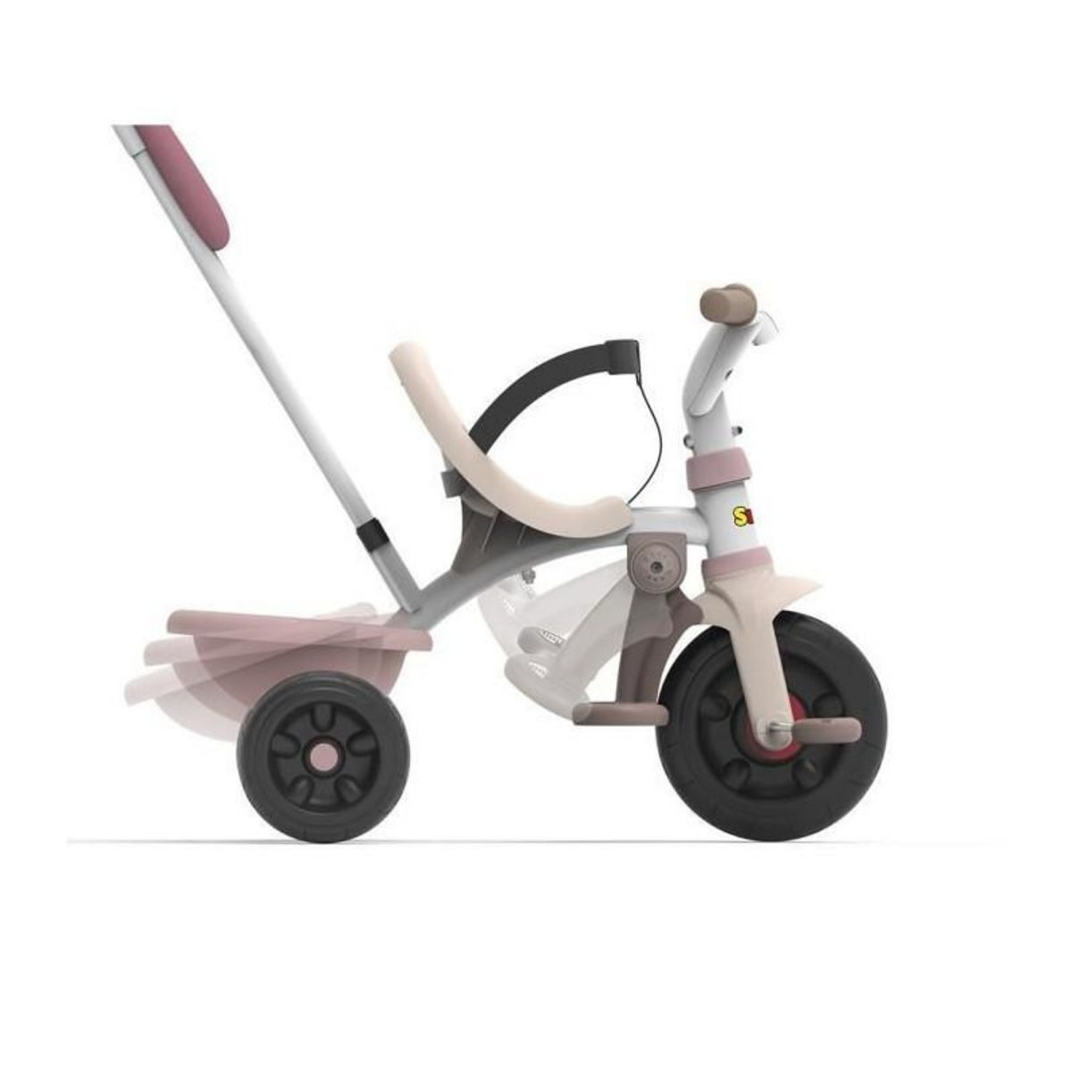 SMOBY SMOBY Tricycle enfant évolutif Be Fun Confort - Structure métal - Rose