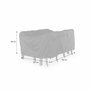 Voir la diapositive 6 : SWEEEK Housse de protection 150x125cm gris foncé - Bâche rectangulaire en polyester enduit PA pour tables de jardin Capua 150. Chicago 210 et Orlando