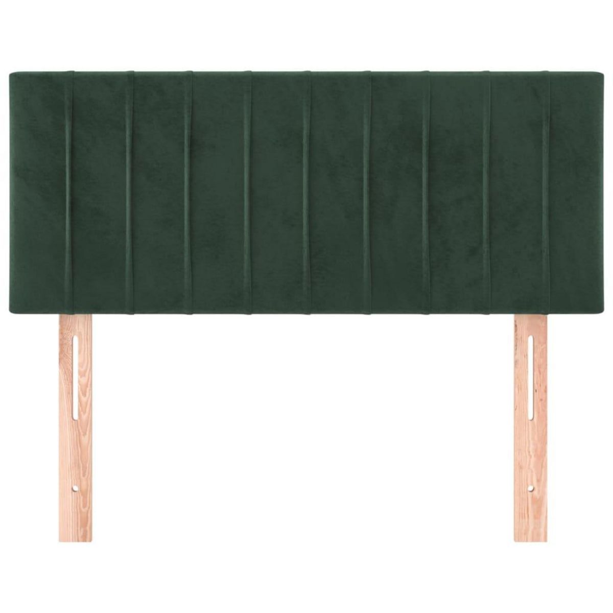 VIDAXL Tete de lit Vert fonce 100x5x78/88 cm Velours