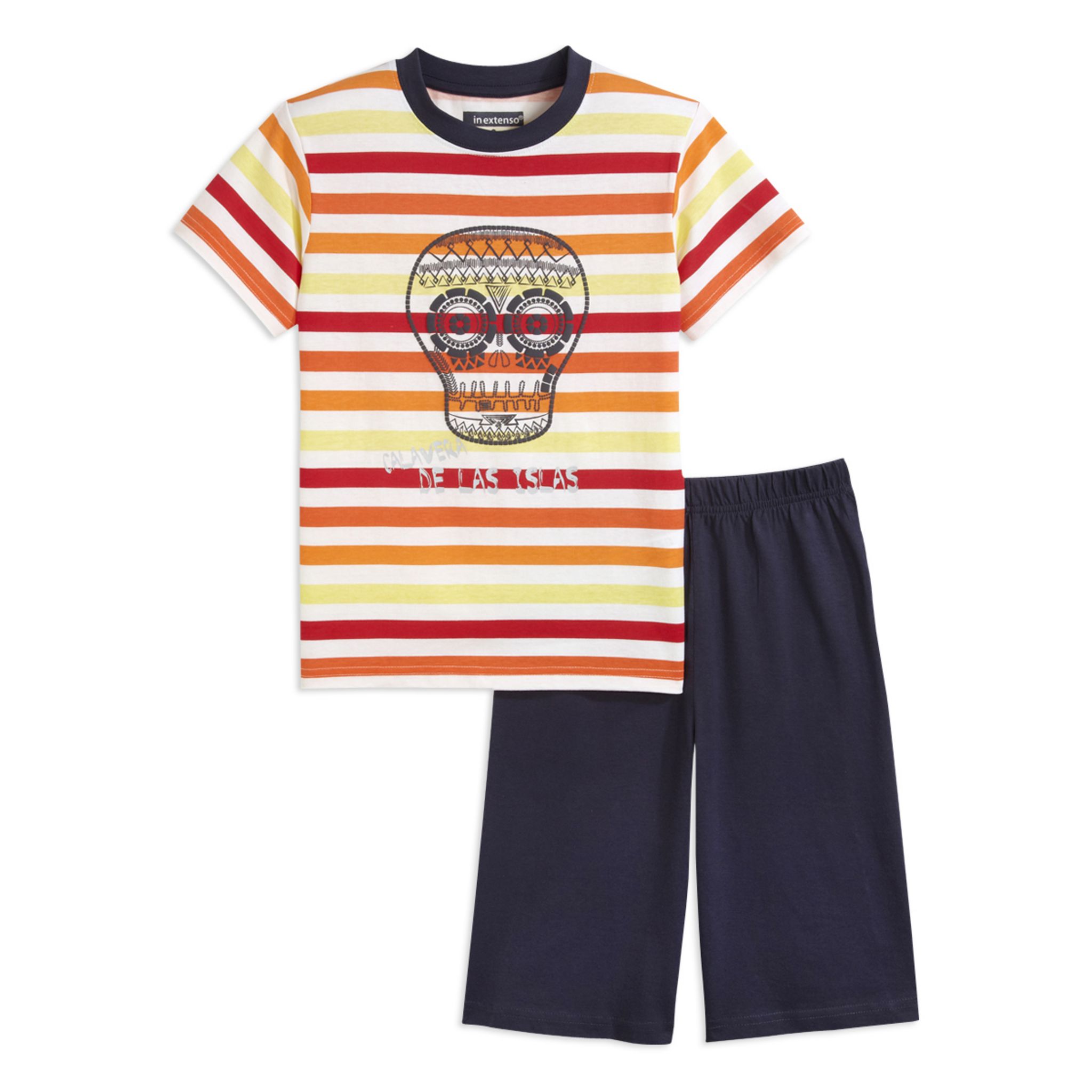 VERTBAUDET Lot Pyjama + Pyjashort Chantier Garçon - Engins De Construction