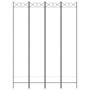 Voir la diapositive 3 : VIDAXL Cloison de separation 4 panneaux Blanc 160x220 cm Tissu