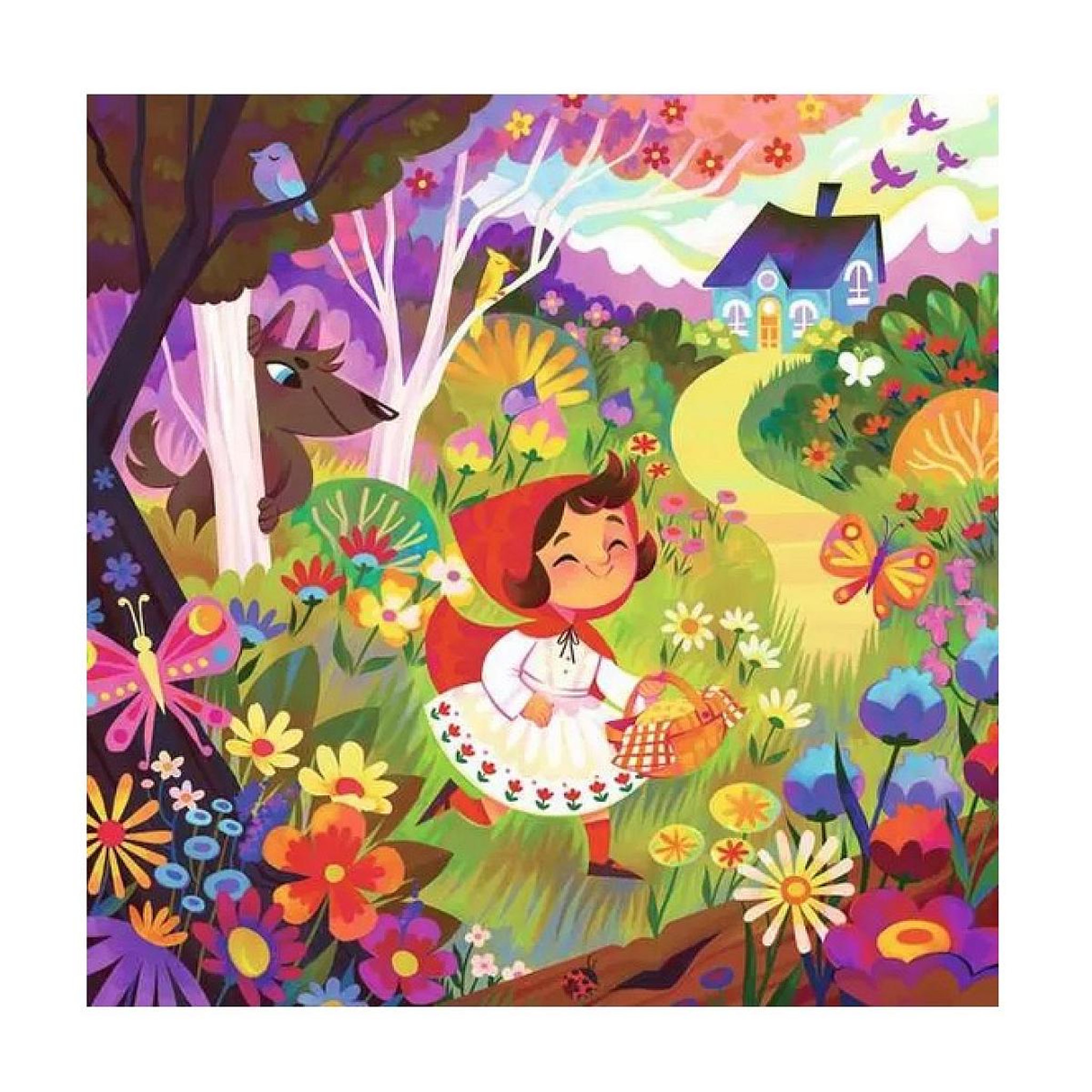 Voir la diapositive 2 : RAVENSBURGER Puzzle 64 pcs Le petit Chaperon rouge