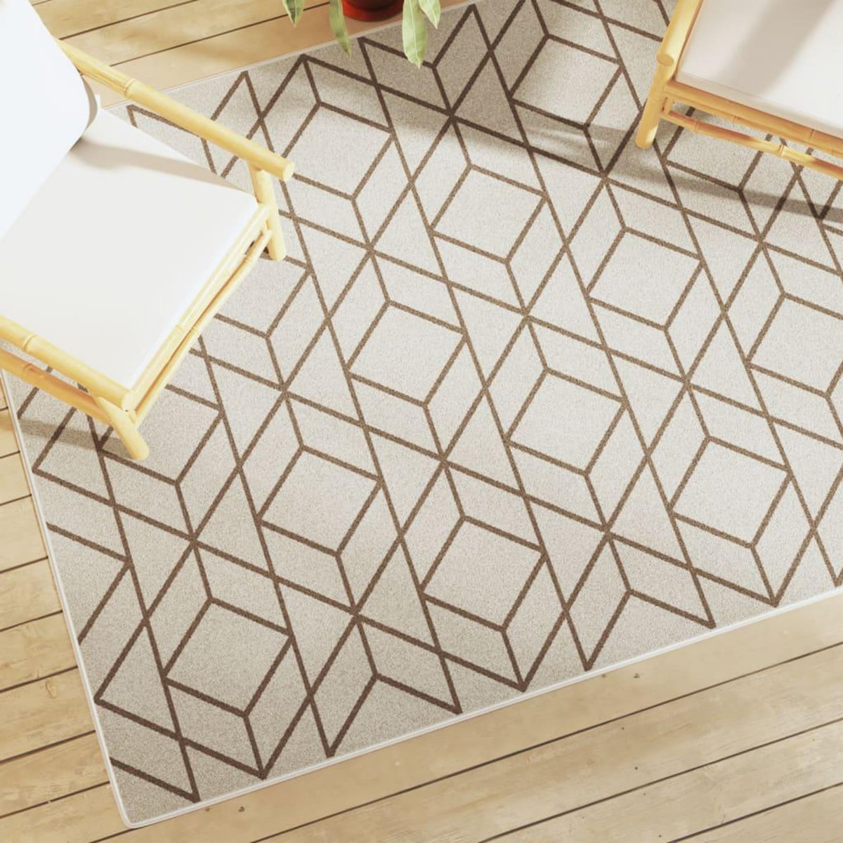 VIDAXL Tapis interieur exterieur a poils courts 160x230cm antiderapant