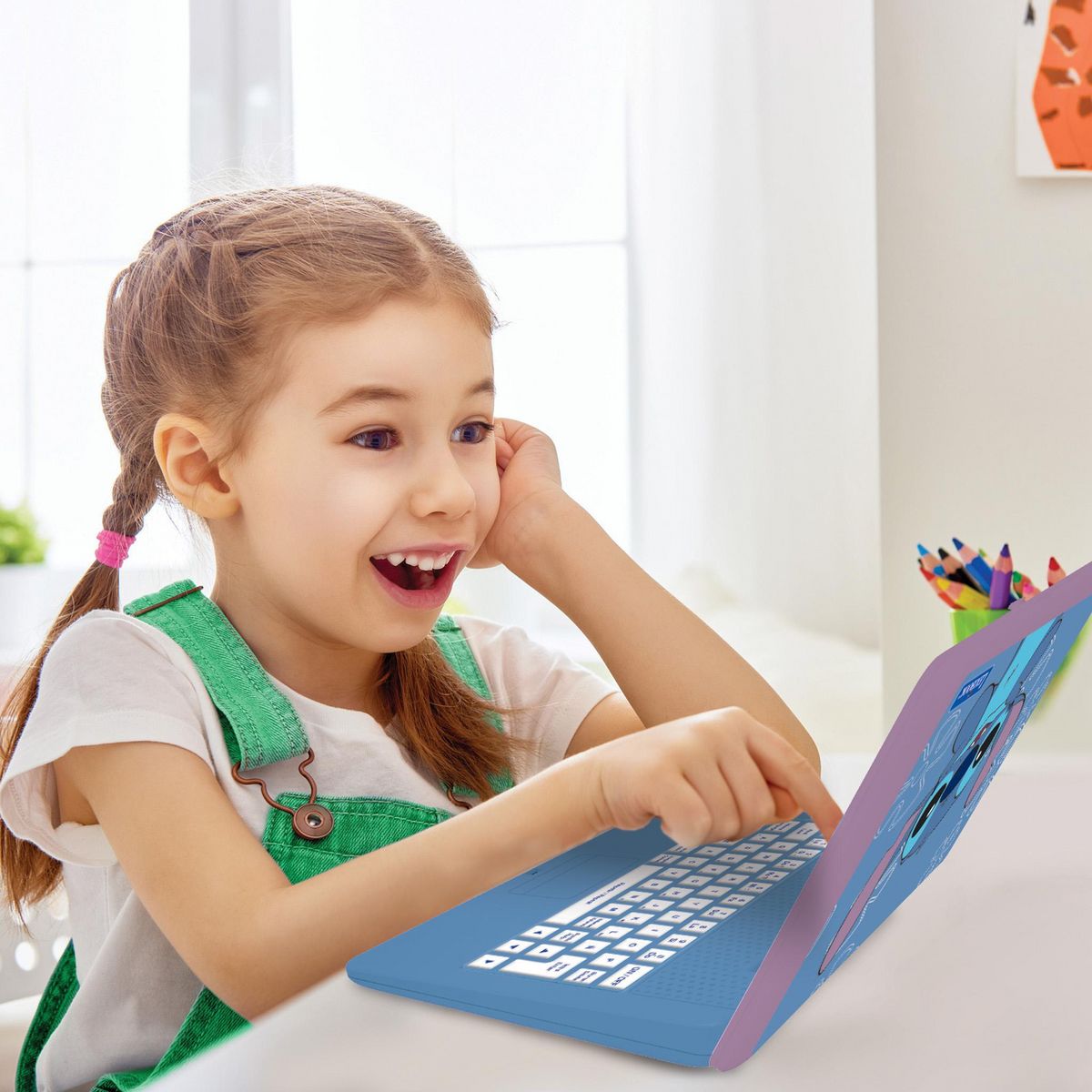 Lexibook Ordinateur éducatif bilingue Stitch (EN/ES)
