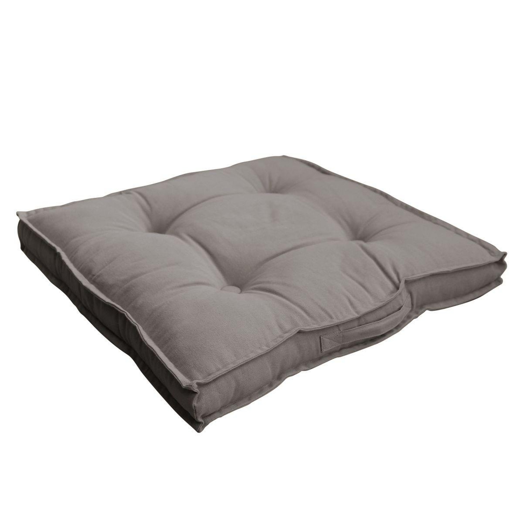 Voir la diapositive 3 : ENJOY HOME Coussin de Sol Uni  Panama  50x50cm Gris Clair