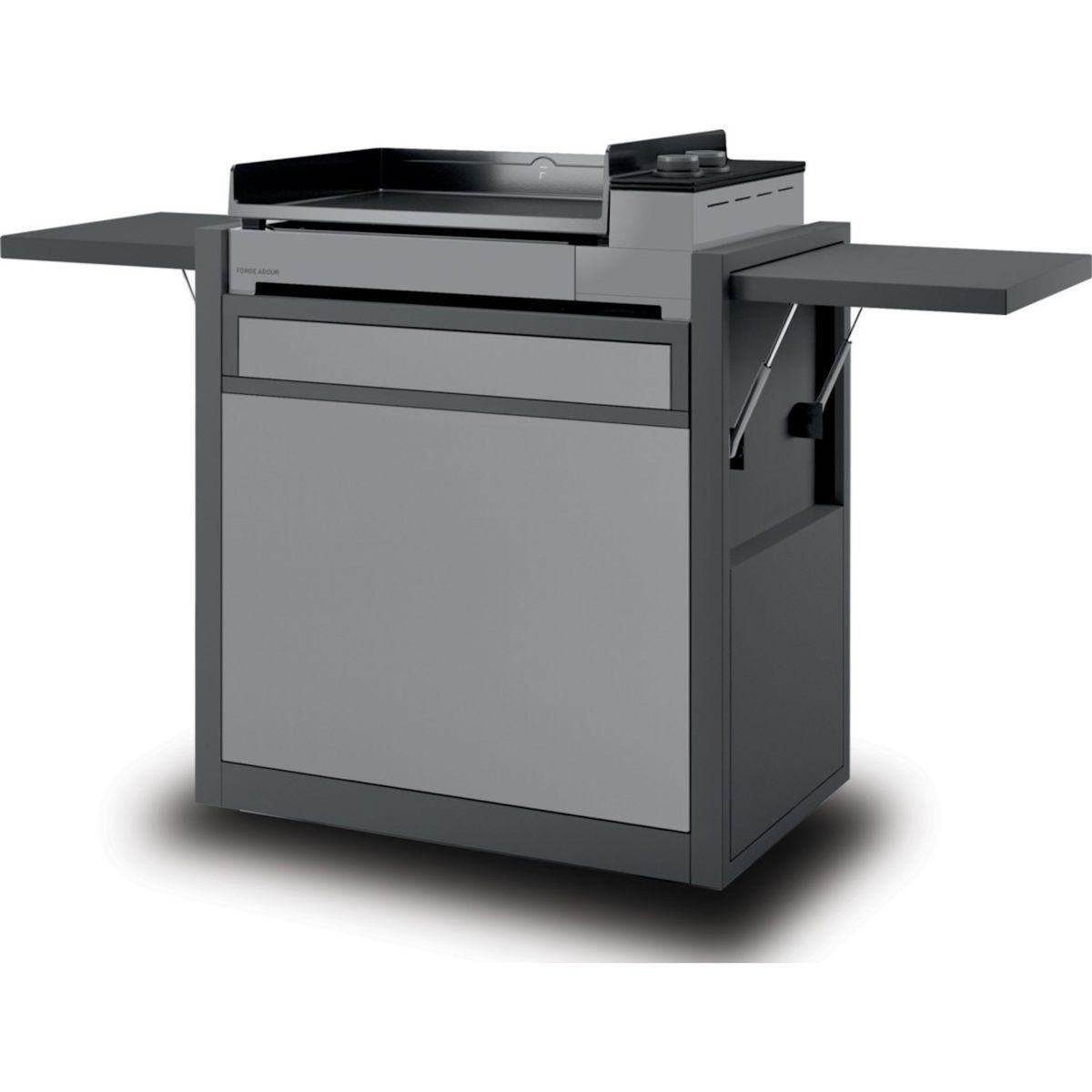 FORGE ADOUR Chariot Plancha CH PAF60 noir/gris fermé compatible plancha Premium 60