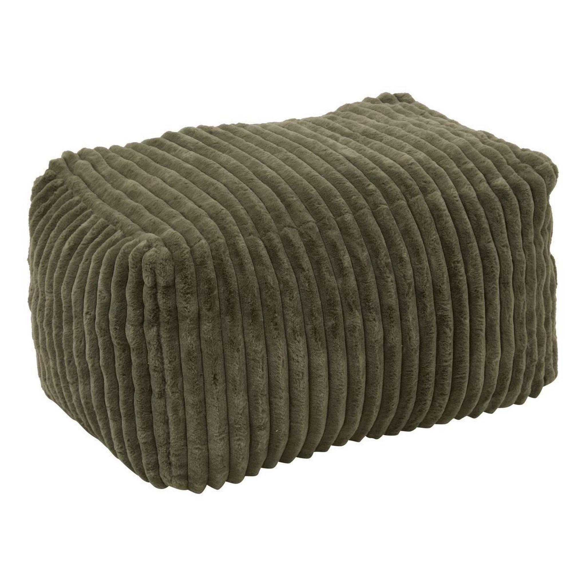 ATMOSPHERA Pouf XL Côtelé  Muzi  78cm Kaki