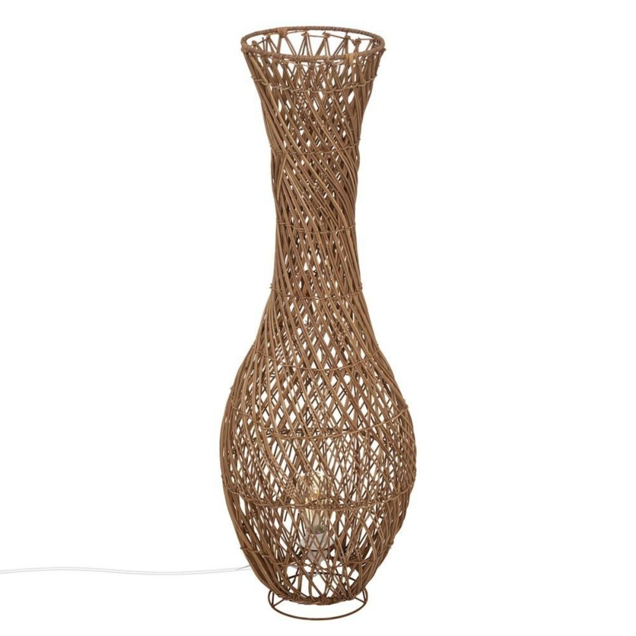 Lampadaire Atmosphera Mahe - Hauteur 100cm, Béige, Design Moderne Pour Salon Et Chambre