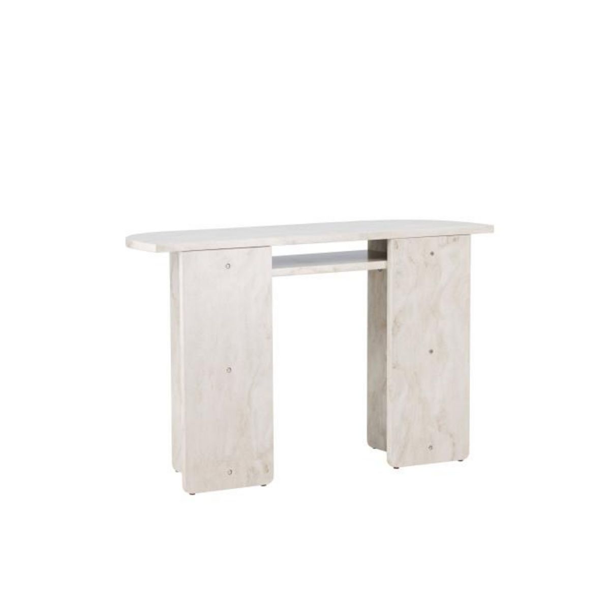 Paris Prix Console Effet Marbre  Alesund  120cm Beige