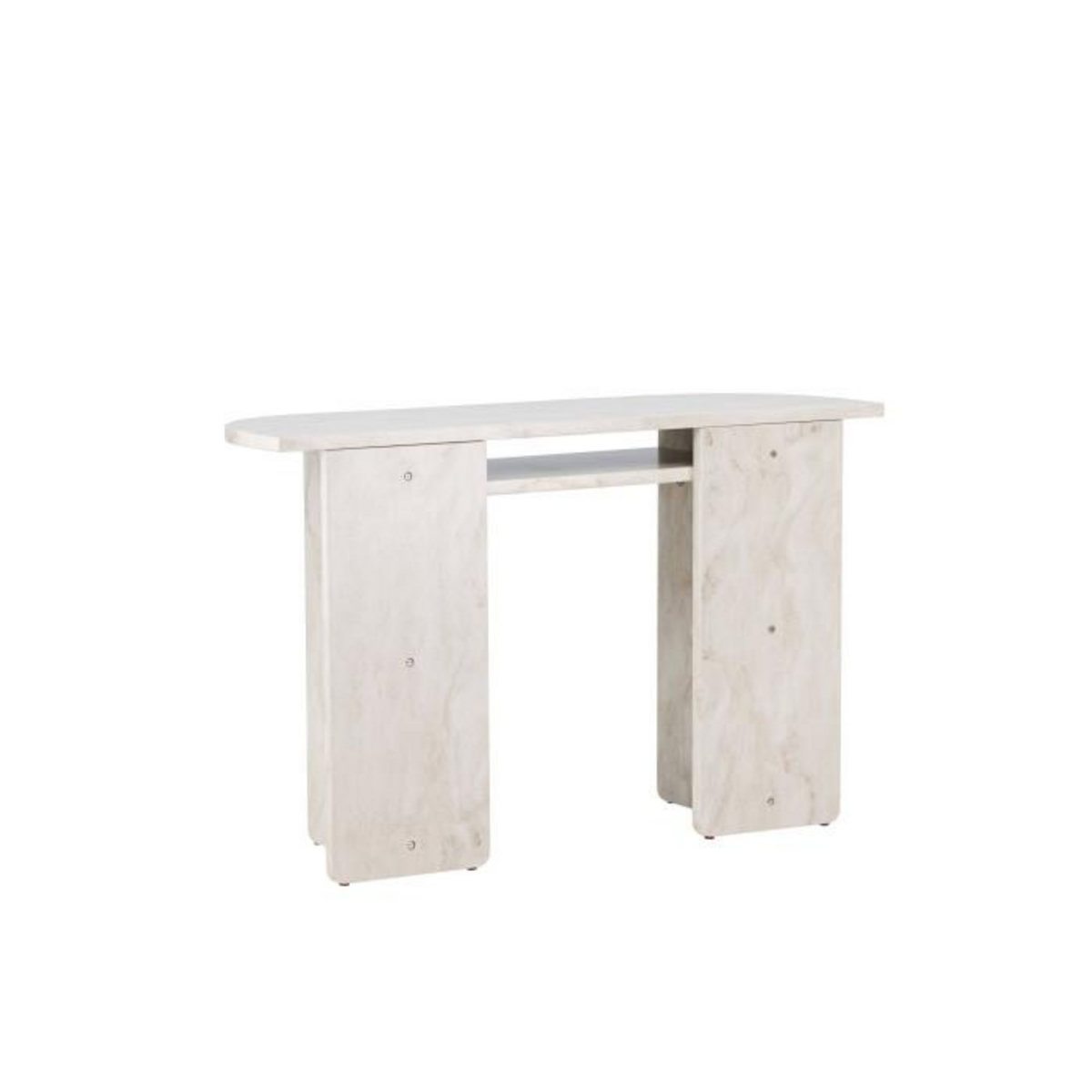 Paris Prix Console Effet Marbre  Alesund  120cm Beige