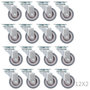 Voir la diapositive 2 : VIDAXL 192 pcs Roulettes pivotantes 50 mm