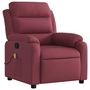 Voir la diapositive 3 : VIDAXL Fauteuil de massage inclinable Rouge bordeaux Tissu