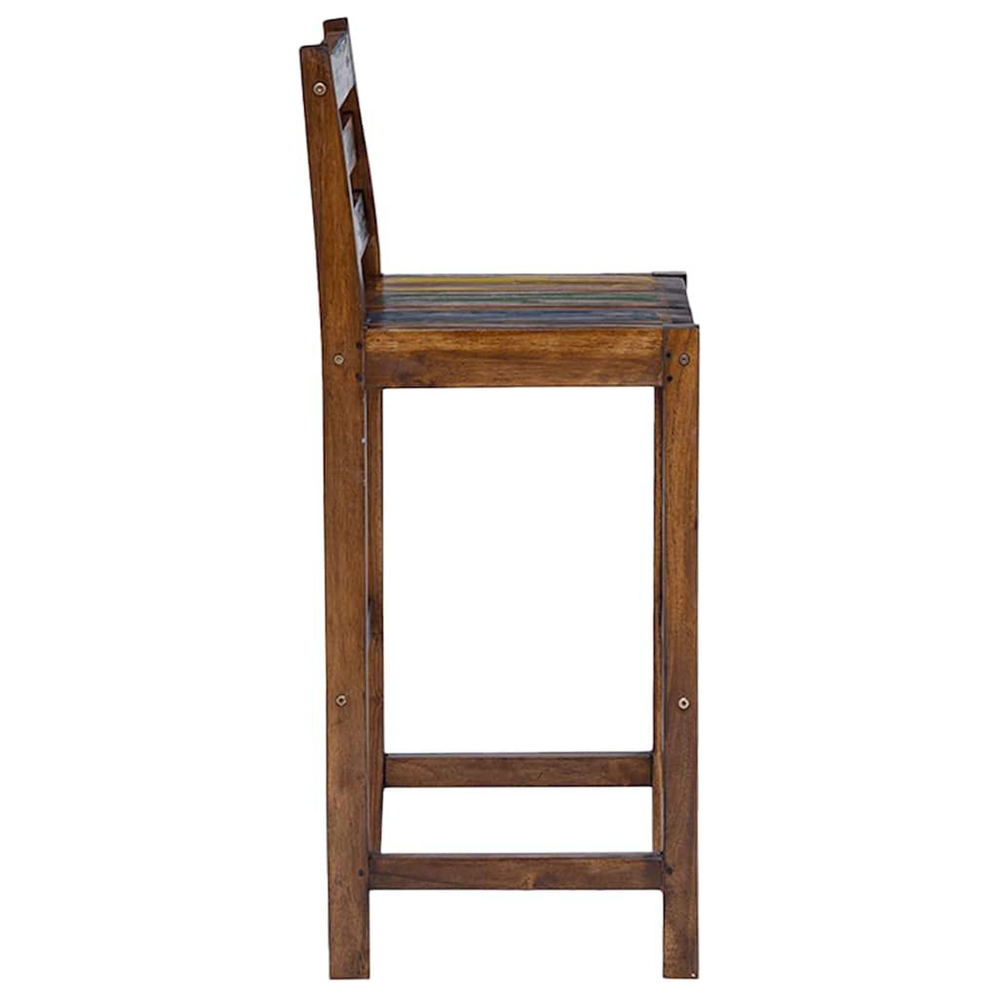 Voir la diapositive 4 : VIDAXL Tabourets de bar lot de 2 bois massif de recuperation