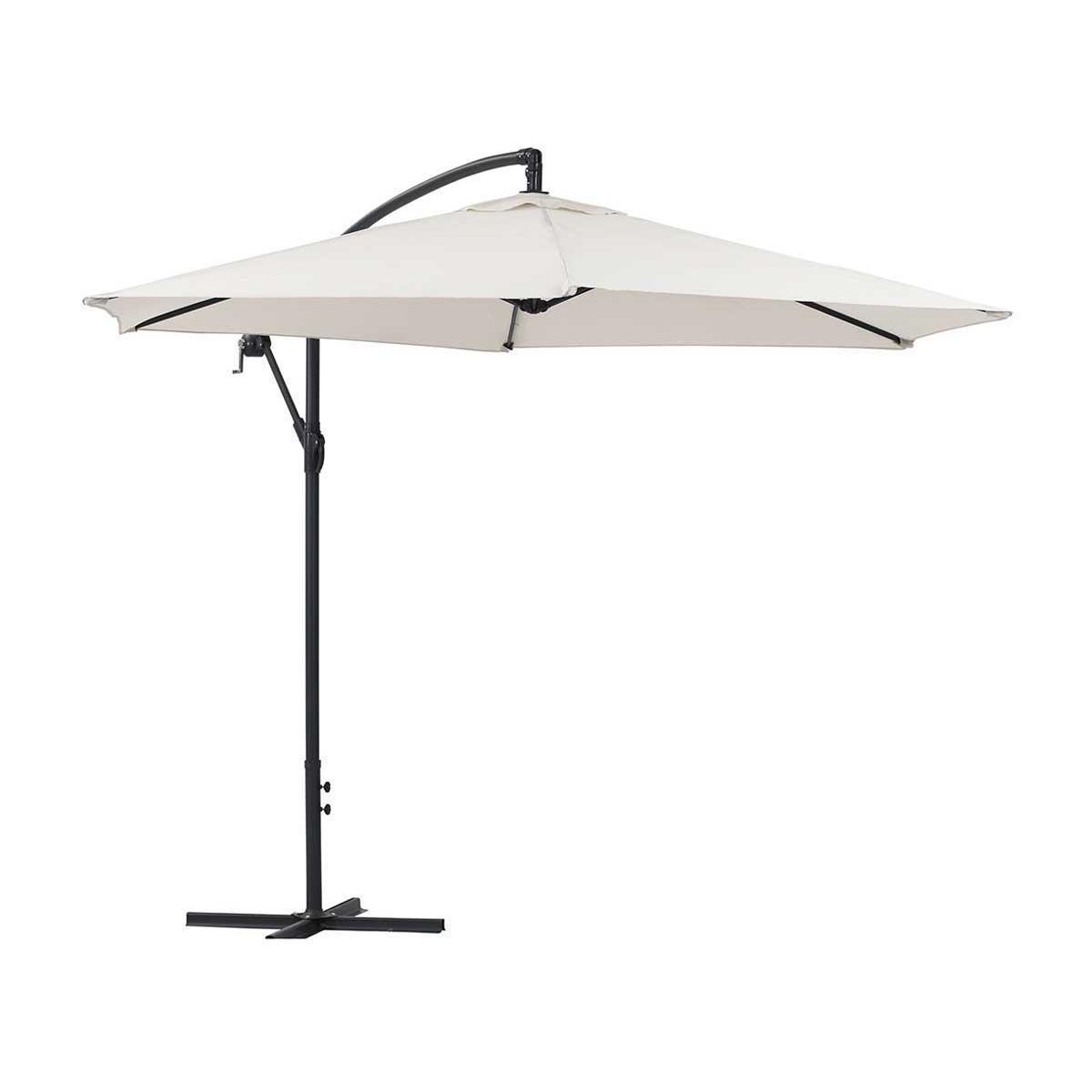 Habitat et Jardin Parasol déporté  Ilios  - Ecru