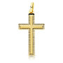 Voir la diapositive 1 : L'ATELIER D'AZUR Pendentif - Médaille Croix Or 18 Carats 750 Jaune - Chaine Offerte