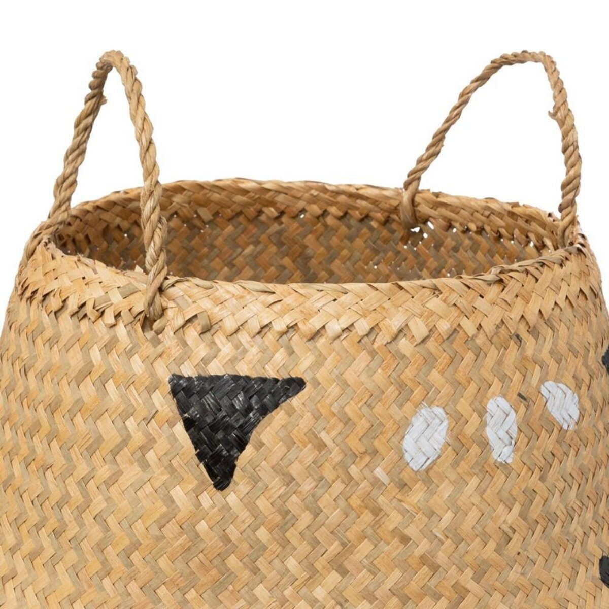 ATMOSPHERA Panier pliable en roseau Chat D35