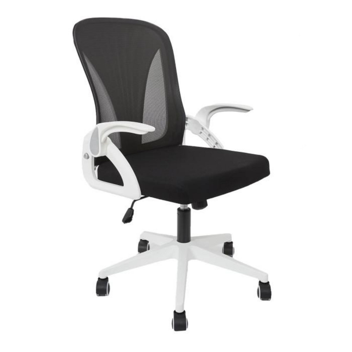 Paris Prix Fauteuil de Bureau  Rabattable  92-100 Blanc & Noir