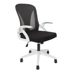 Paris Prix Fauteuil de Bureau  Rabattable  92-100 Blanc & Noir