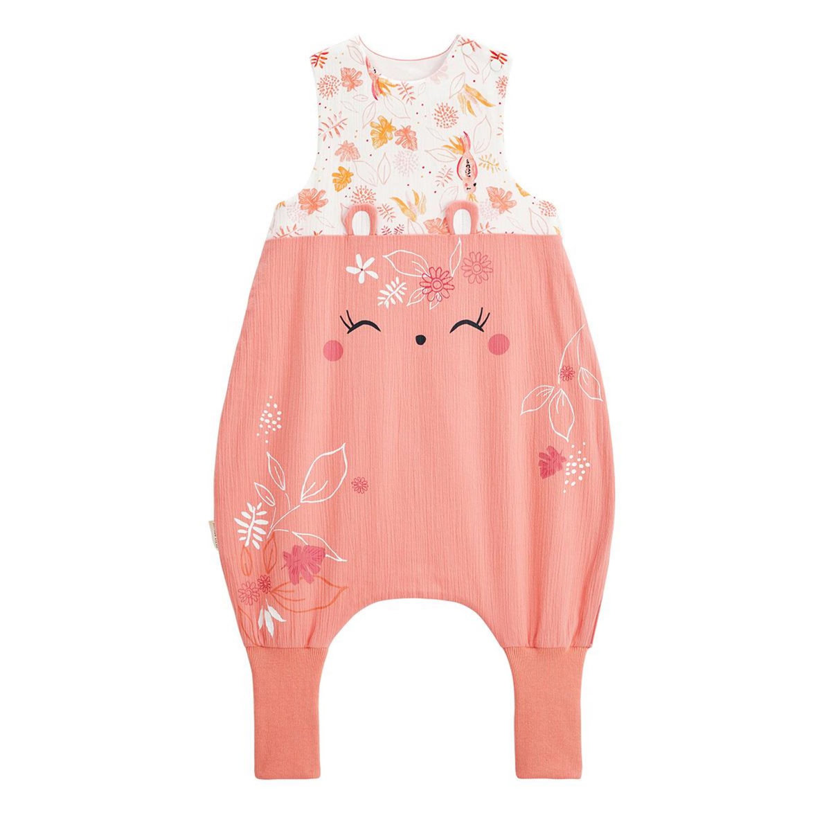 Petit Béguin Turbulette d'été en gaze de coton avec pieds retroussables Sumba