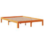 Voir la diapositive 5 : VIDAXL Lit bibliotheque sans matelas cire marron 135x190 cm pin massif