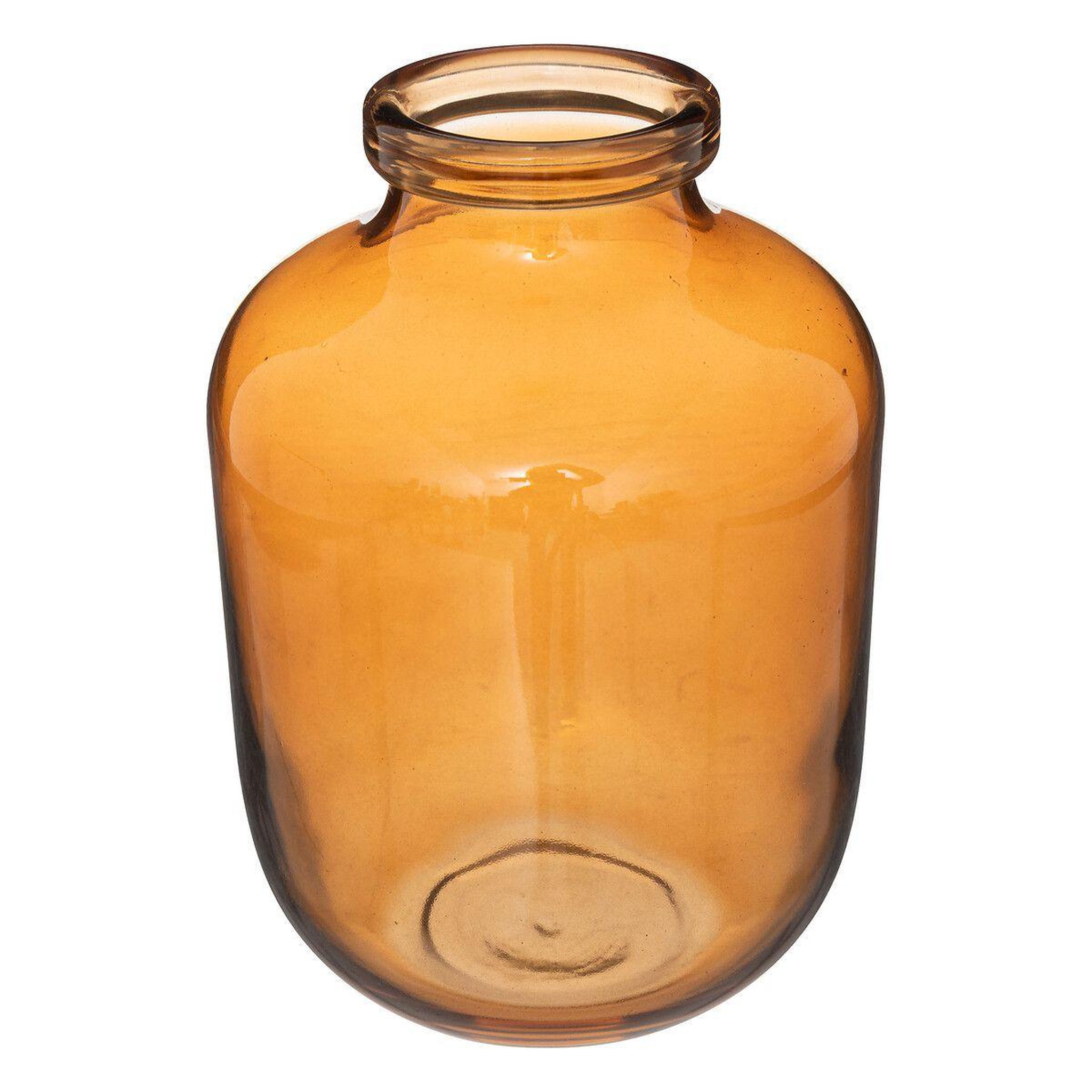 ATMOSPHERA Vase bocal en verre  ademo  23cm ambre