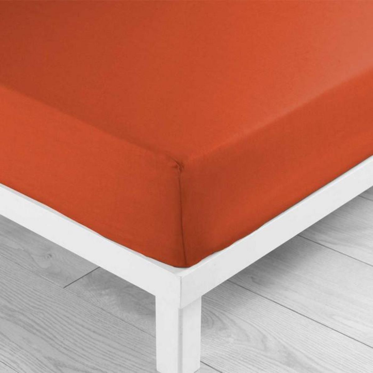 Paris Prix Drap Housse  Lina  180x200cm Paprika