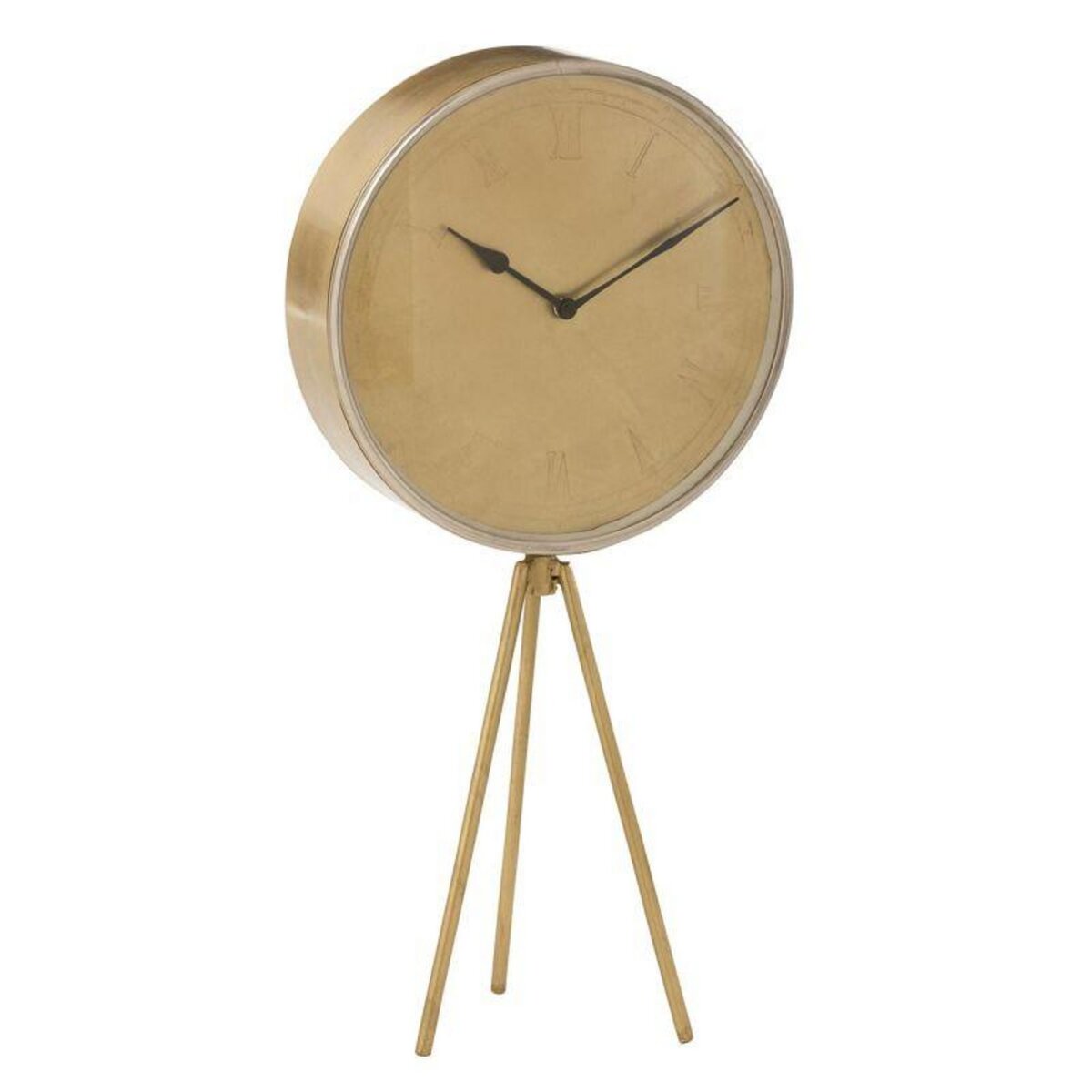 Paris Prix Horloge à Poser Design  Trépied  38cm Or