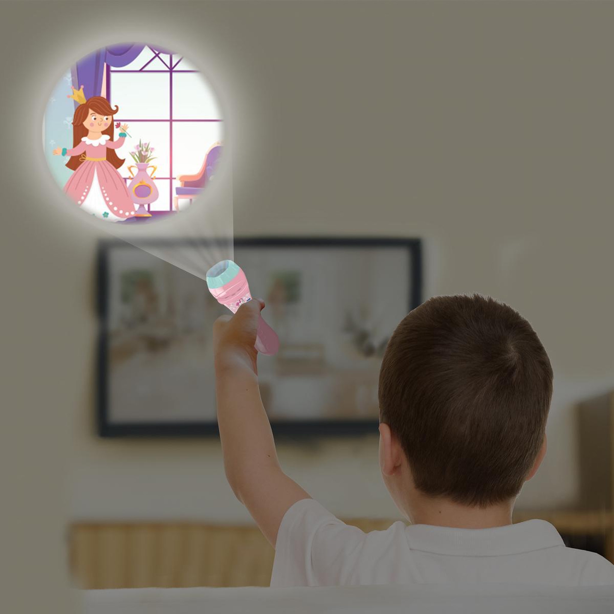 Voir la diapositive 6 : Lexibook Projecteur à histoires et lampe torche Licorne